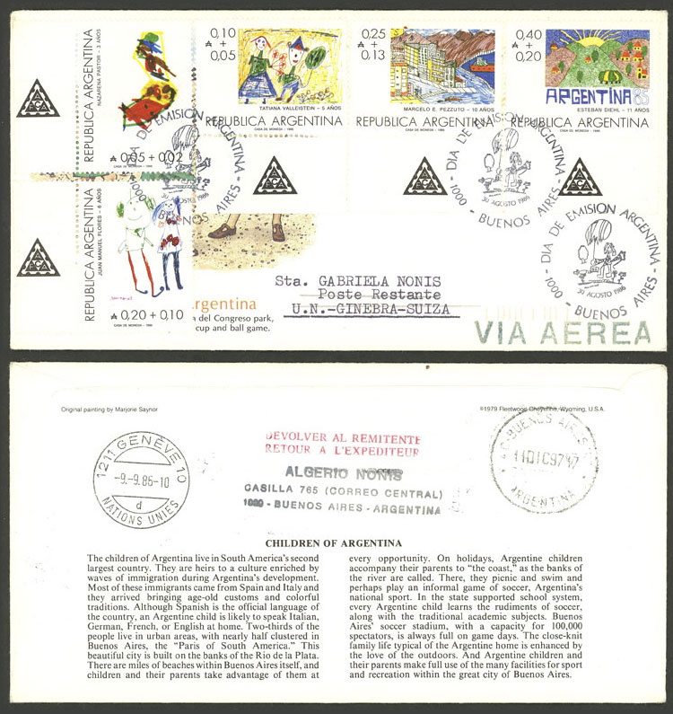 Lot 1047 - Argentina general issues - Guillermo Jalil - Philatino Auction # 2418 ARGENTINA: General auction with very low starts, including many rarities! Lot 1047 - Argentina general issues - Guillermo Jalil - Philatino Auction # 2418 ARGENTINA: General auction with very low starts, including many rarities!