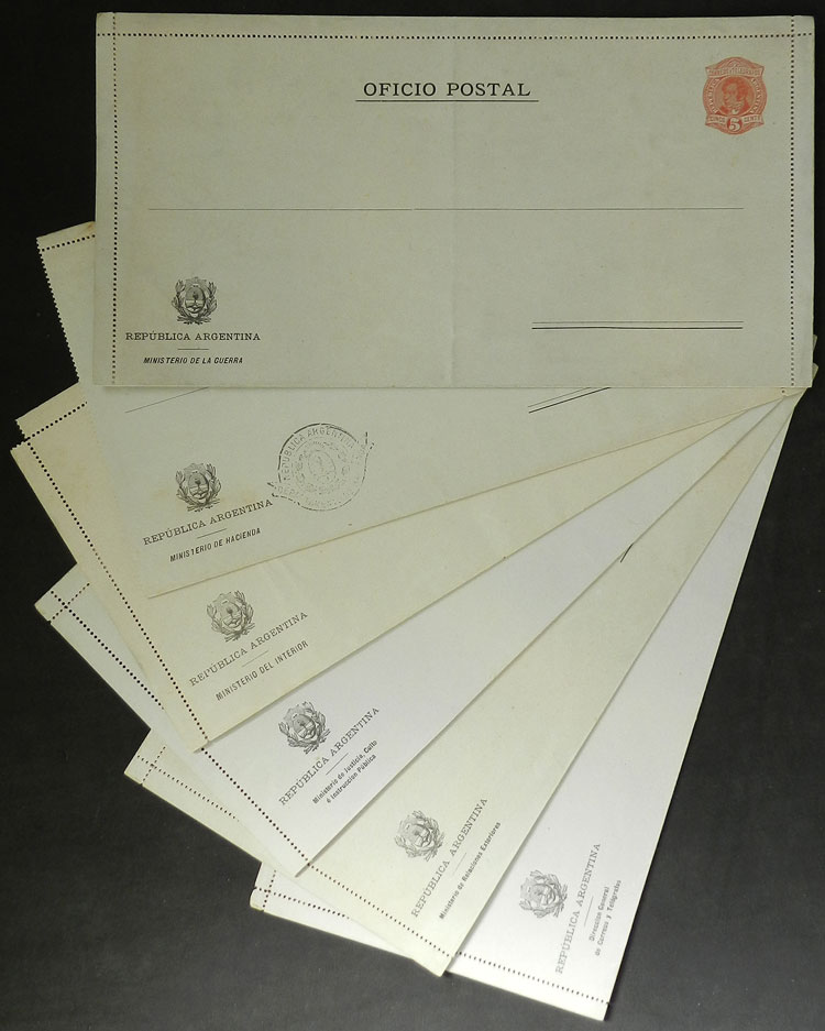 Lot 1481 - Argentina Postal stationery - Guillermo Jalil - Philatino Auction # 2418 ARGENTINA: General auction with very low starts, including many rarities! Lot 1481 - Argentina Postal stationery - Guillermo Jalil - Philatino Auction # 2418 ARGENTINA: General auction with very low starts, including many rarities!