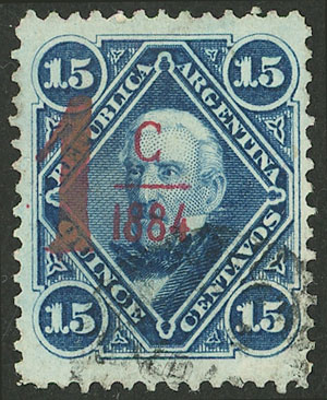Lot 254 - Argentina general issues -  Guillermo Jalil - Philatino Auction # 2418 ARGENTINA: General auction with very low starts, including many rarities!