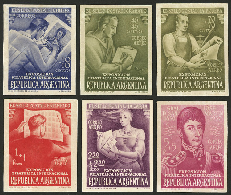 Lot 685 - Argentina general issues -  Guillermo Jalil - Philatino Auction # 2418 ARGENTINA: General auction with very low starts, including many rarities!