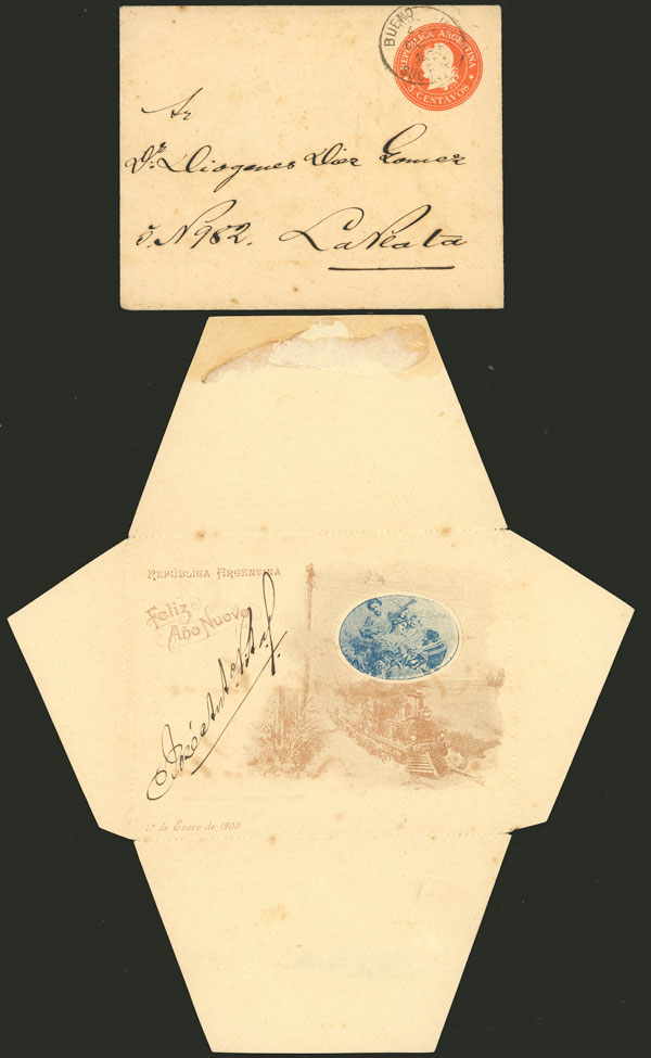 Lot 1487 - Argentina Postal stationery - Guillermo Jalil - Philatino Auction # 2418 ARGENTINA: General auction with very low starts, including many rarities! Lot 1487 - Argentina Postal stationery - Guillermo Jalil - Philatino Auction # 2418 ARGENTINA: General auction with very low starts, including many rarities!