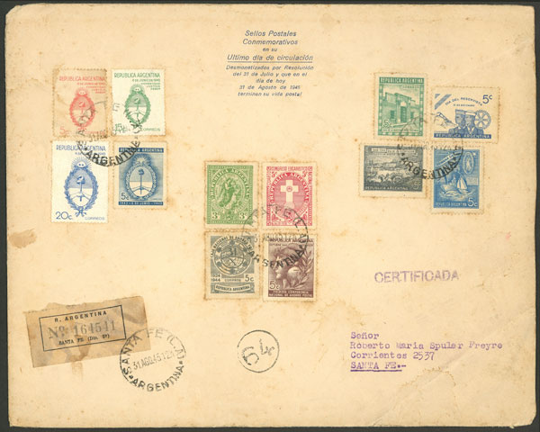 Lot 646 - Argentina general issues - Guillermo Jalil - Philatino Auction # 2418 ARGENTINA: General auction with very low starts, including many rarities! Lot 646 - Argentina general issues - Guillermo Jalil - Philatino Auction # 2418 ARGENTINA: General auction with very low starts, including many rarities!