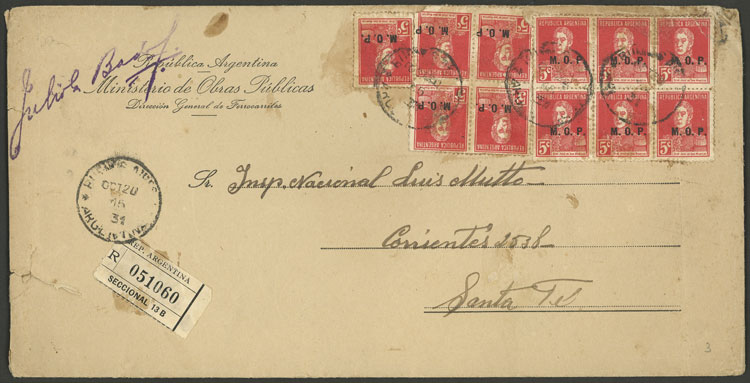 Lot 1441 - Argentina official stamps - Guillermo Jalil - Philatino Auction # 2418 ARGENTINA: General auction with very low starts, including many rarities! Lot 1441 - Argentina official stamps - Guillermo Jalil - Philatino Auction # 2418 ARGENTINA: General auction with very low starts, including many rarities!