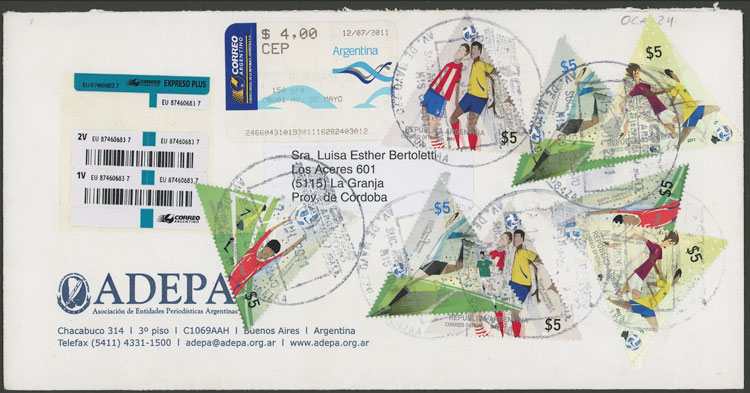 Lot 1142 - Argentina general issues - Guillermo Jalil - Philatino Auction # 2418 ARGENTINA: General auction with very low starts, including many rarities! Lot 1142 - Argentina general issues - Guillermo Jalil - Philatino Auction # 2418 ARGENTINA: General auction with very low starts, including many rarities!