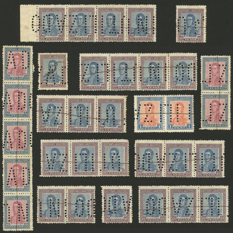 Lot 1668 - Argentina Lots and Collections -  Guillermo Jalil - Philatino Auction # 2418 ARGENTINA: General auction with very low starts, including many rarities!