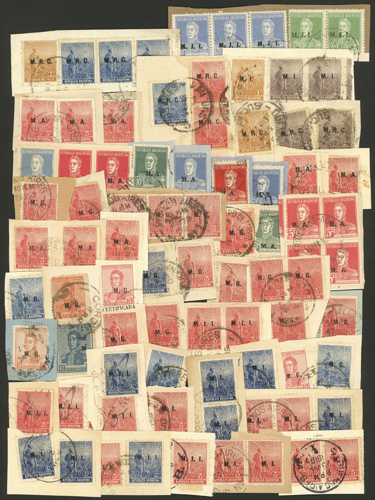 Lot 1446 - Argentina official stamps - Guillermo Jalil - Philatino Auction # 2418 ARGENTINA: General auction with very low starts, including many rarities! Lot 1446 - Argentina official stamps - Guillermo Jalil - Philatino Auction # 2418 ARGENTINA: General auction with very low starts, including many rarities!