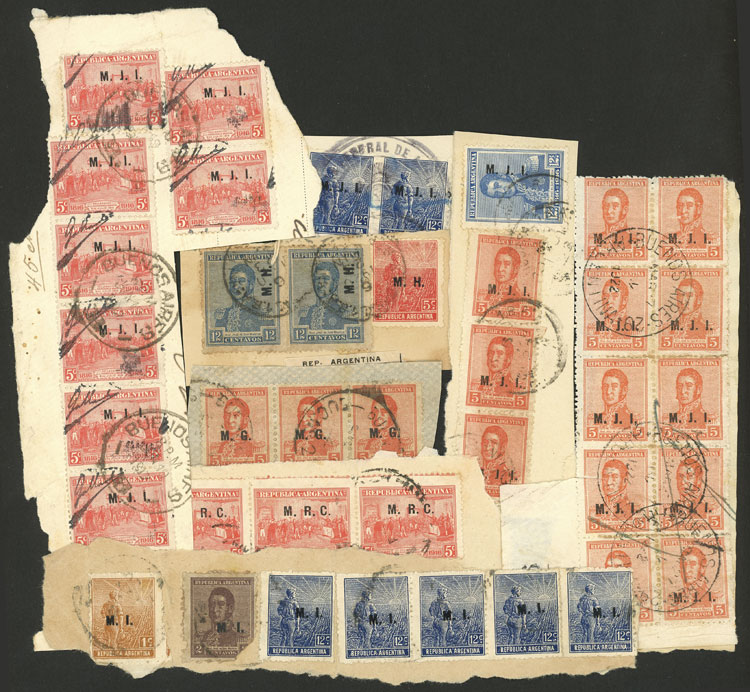 Lot 1442 - Argentina official stamps - Guillermo Jalil - Philatino Auction # 2418 ARGENTINA: General auction with very low starts, including many rarities! Lot 1442 - Argentina official stamps - Guillermo Jalil - Philatino Auction # 2418 ARGENTINA: General auction with very low starts, including many rarities!