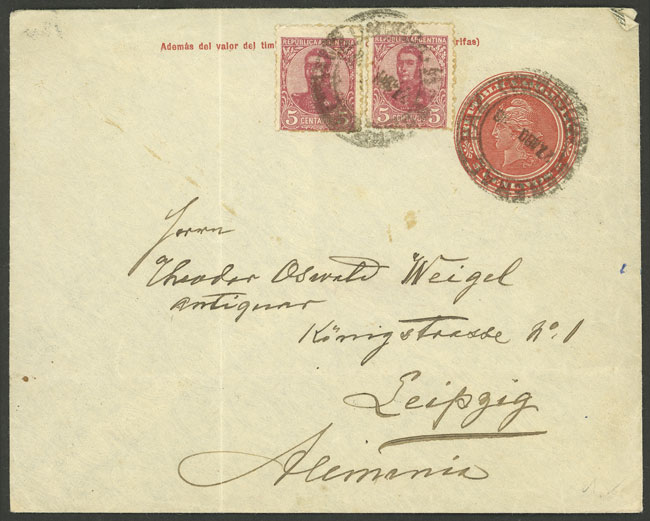 Lot 1507 - Argentina postal history - Guillermo Jalil - Philatino Auction # 2418 ARGENTINA: General auction with very low starts, including many rarities! Lot 1507 - Argentina postal history - Guillermo Jalil - Philatino Auction # 2418 ARGENTINA: General auction with very low starts, including many rarities!