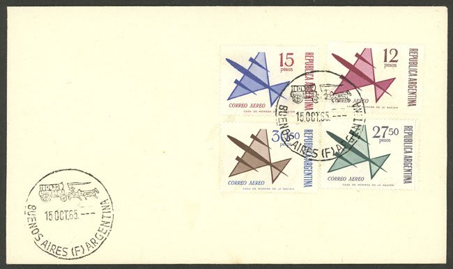 Lot 1176 - Argentina airmail -  Guillermo Jalil - Philatino Auction # 2418 ARGENTINA: General auction with very low starts, including many rarities!