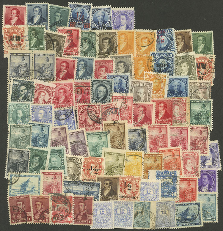 Lot 1661 - Argentina Lots and Collections -  Guillermo Jalil - Philatino Auction # 2418 ARGENTINA: General auction with very low starts, including many rarities!