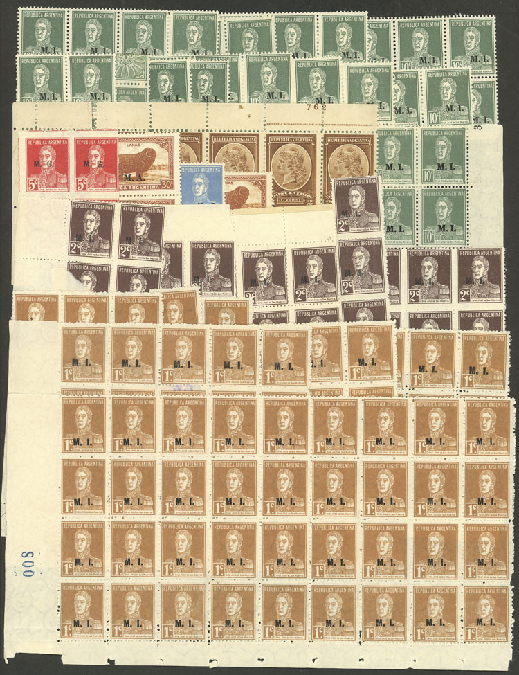 Lot 1447 - Argentina official stamps - Guillermo Jalil - Philatino Auction # 2418 ARGENTINA: General auction with very low starts, including many rarities! Lot 1447 - Argentina official stamps - Guillermo Jalil - Philatino Auction # 2418 ARGENTINA: General auction with very low starts, including many rarities!