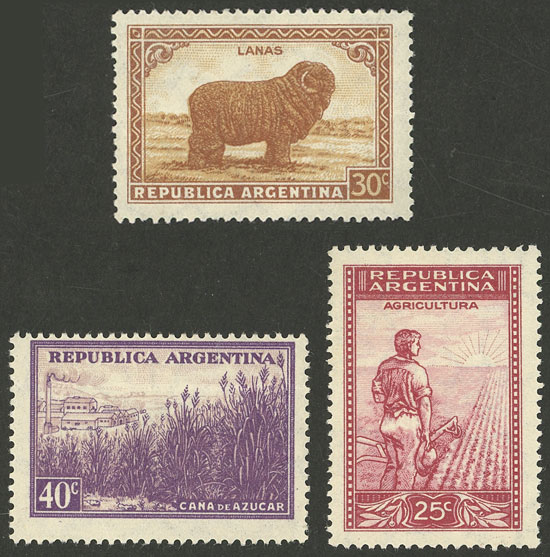Lot 539 - Argentina general issues -  Guillermo Jalil - Philatino Auction # 2418 ARGENTINA: General auction with very low starts, including many rarities!