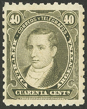 Lot 294 - Argentina general issues -  Guillermo Jalil - Philatino Auction # 2418 ARGENTINA: General auction with very low starts, including many rarities!