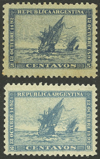 Lot 309 - Argentina general issues -  Guillermo Jalil - Philatino Auction # 2418 ARGENTINA: General auction with very low starts, including many rarities!