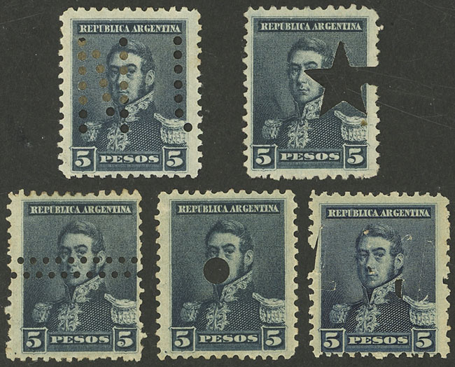 Lot 324 - Argentina general issues -  Guillermo Jalil - Philatino Auction # 2418 ARGENTINA: General auction with very low starts, including many rarities!