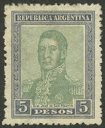 Lot 412 - Argentina general issues -  Guillermo Jalil - Philatino Auction # 2418 ARGENTINA: General auction with very low starts, including many rarities!