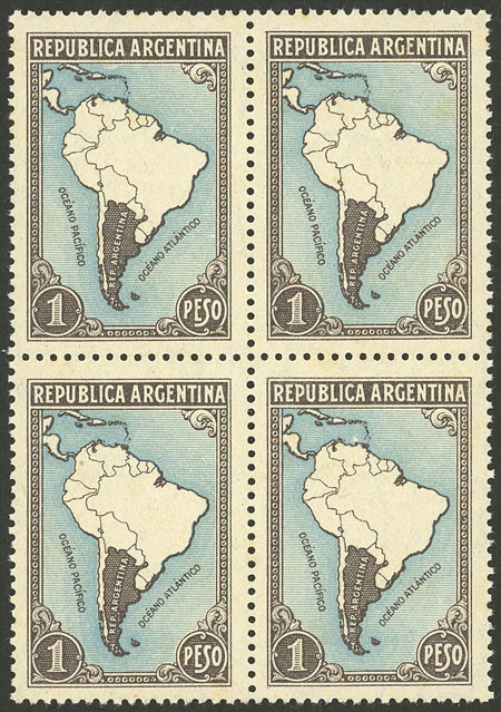 Lot 541 - Argentina general issues -  Guillermo Jalil - Philatino Auction # 2418 ARGENTINA: General auction with very low starts, including many rarities!