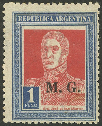 Lot 1323 - Argentina official stamps - Guillermo Jalil - Philatino Auction # 2418 ARGENTINA: General auction with very low starts, including many rarities! Lot 1323 - Argentina official stamps - Guillermo Jalil - Philatino Auction # 2418 ARGENTINA: General auction with very low starts, including many rarities!