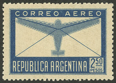 Lot 1168 - Argentina airmail -  Guillermo Jalil - Philatino Auction # 2418 ARGENTINA: General auction with very low starts, including many rarities!