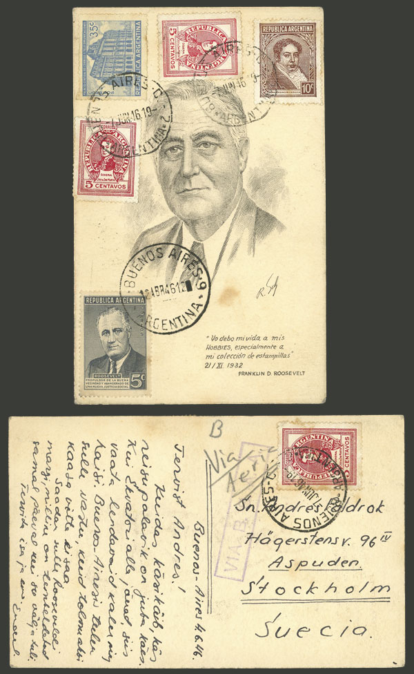 Lot 1553 - Argentina postal history - Guillermo Jalil - Philatino Auction # 2418 ARGENTINA: General auction with very low starts, including many rarities! Lot 1553 - Argentina postal history - Guillermo Jalil - Philatino Auction # 2418 ARGENTINA: General auction with very low starts, including many rarities!