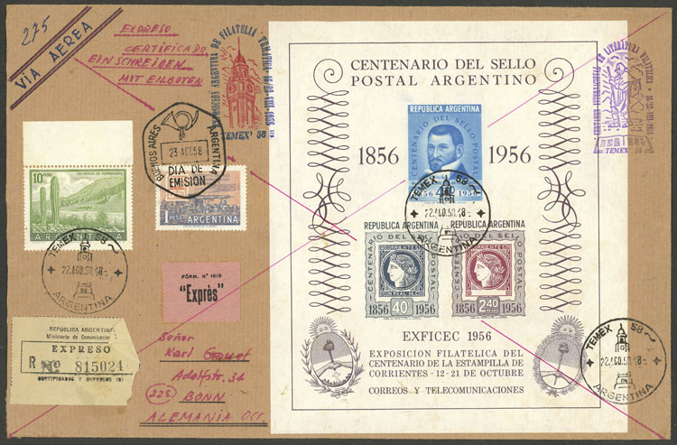 Lot 1215 - Argentina souvenir sheets -  Guillermo Jalil - Philatino Auction # 2418 ARGENTINA: General auction with very low starts, including many rarities!