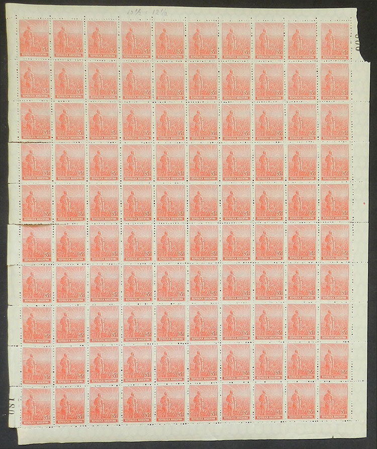 Lot 388 - Argentina general issues -  Guillermo Jalil - Philatino Auction # 2418 ARGENTINA: General auction with very low starts, including many rarities!