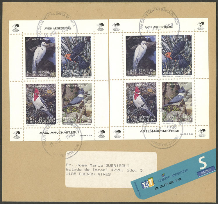 Lot 1257 - Argentina souvenir sheets -  Guillermo Jalil - Philatino Auction # 2418 ARGENTINA: General auction with very low starts, including many rarities!