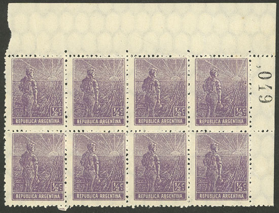 Lot 386 - Argentina general issues -  Guillermo Jalil - Philatino Auction # 2418 ARGENTINA: General auction with very low starts, including many rarities!