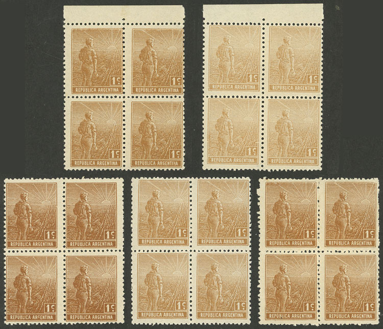 Lot 398 - Argentina general issues -  Guillermo Jalil - Philatino Auction # 2418 ARGENTINA: General auction with very low starts, including many rarities!
