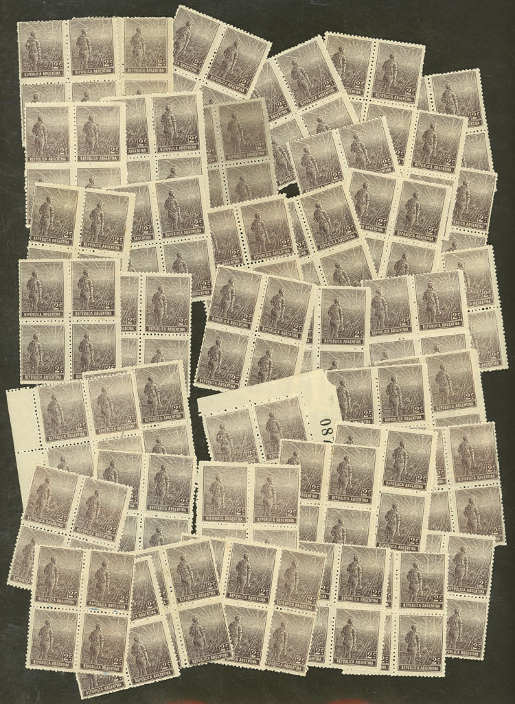 Lot 378 - Argentina general issues -  Guillermo Jalil - Philatino Auction # 2418 ARGENTINA: General auction with very low starts, including many rarities!