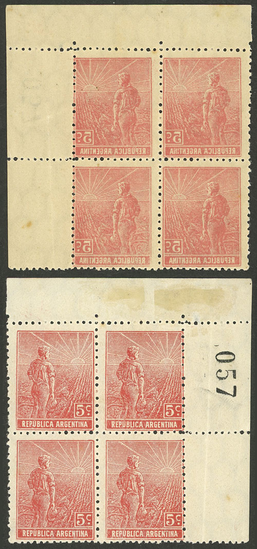 Lot 394 - Argentina general issues -  Guillermo Jalil - Philatino Auction # 2418 ARGENTINA: General auction with very low starts, including many rarities!