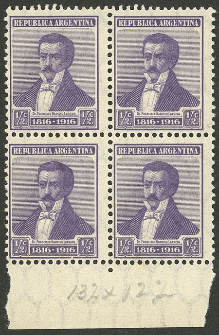 Lot 399 - Argentina general issues -  Guillermo Jalil - Philatino Auction # 2418 ARGENTINA: General auction with very low starts, including many rarities!