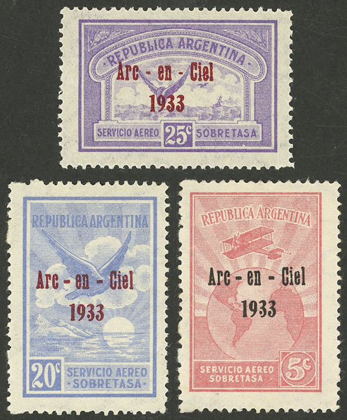 Lot 1184 - Argentina airmail - private issue -  Guillermo Jalil - Philatino Auction # 2418 ARGENTINA: General auction with very low starts, including many rarities!