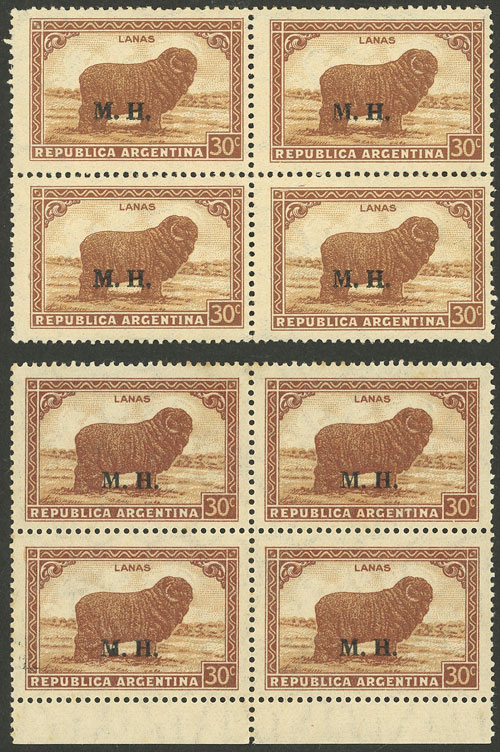 Lot 1328 - Argentina official stamps - Guillermo Jalil - Philatino Auction # 2418 ARGENTINA: General auction with very low starts, including many rarities! Lot 1328 - Argentina official stamps - Guillermo Jalil - Philatino Auction # 2418 ARGENTINA: General auction with very low starts, including many rarities!