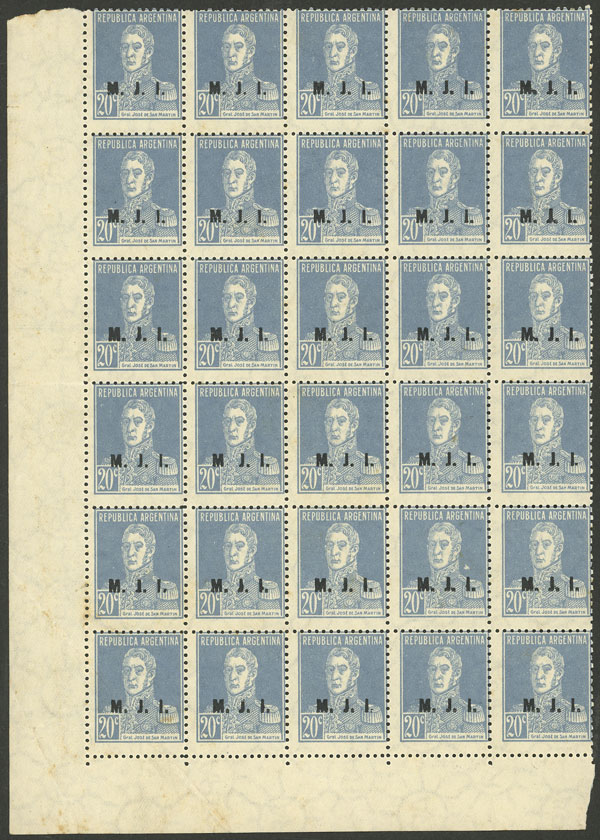 Lot 1349 - Argentina official stamps - Guillermo Jalil - Philatino Auction # 2418 ARGENTINA: General auction with very low starts, including many rarities! Lot 1349 - Argentina official stamps - Guillermo Jalil - Philatino Auction # 2418 ARGENTINA: General auction with very low starts, including many rarities!