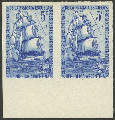Lot 677 - Argentina general issues -  Guillermo Jalil - Philatino Auction # 2418 ARGENTINA: General auction with very low starts, including many rarities!