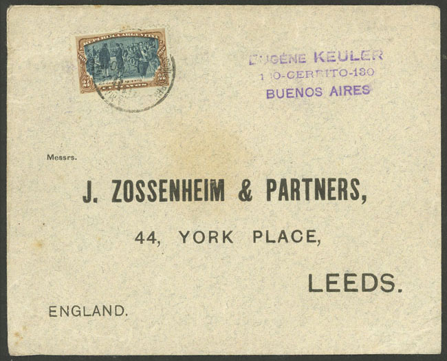 Lot 1525 - Argentina postal history - Guillermo Jalil - Philatino Auction # 2418 ARGENTINA: General auction with very low starts, including many rarities! Lot 1525 - Argentina postal history - Guillermo Jalil - Philatino Auction # 2418 ARGENTINA: General auction with very low starts, including many rarities!