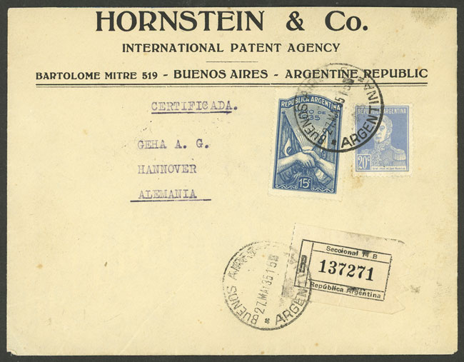 Lot 1541 - Argentina postal history - Guillermo Jalil - Philatino Auction # 2418 ARGENTINA: General auction with very low starts, including many rarities! Lot 1541 - Argentina postal history - Guillermo Jalil - Philatino Auction # 2418 ARGENTINA: General auction with very low starts, including many rarities!