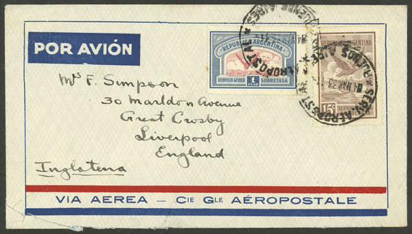 Lot 1539 - Argentina postal history - Guillermo Jalil - Philatino Auction # 2418 ARGENTINA: General auction with very low starts, including many rarities! Lot 1539 - Argentina postal history - Guillermo Jalil - Philatino Auction # 2418 ARGENTINA: General auction with very low starts, including many rarities!