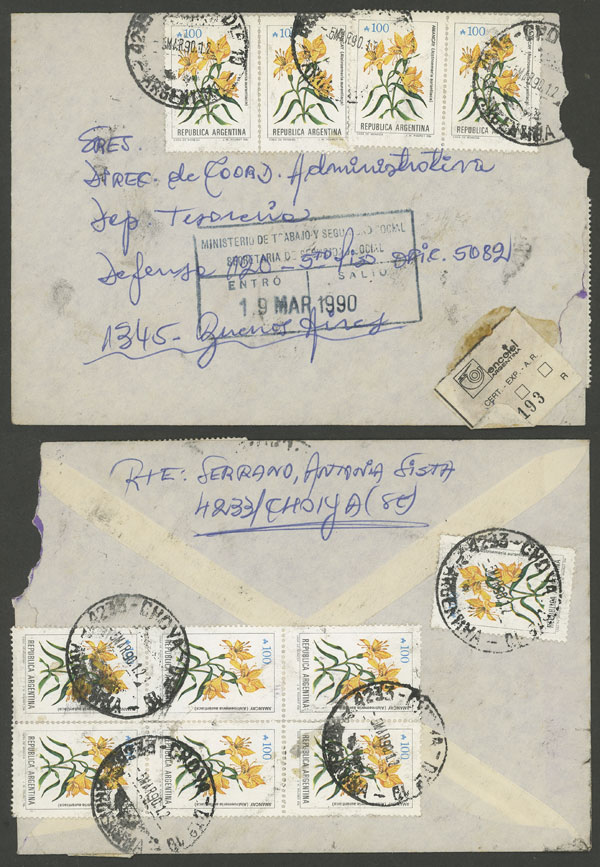 Lot 1621 - Argentina postal history - Guillermo Jalil - Philatino Auction # 2418 ARGENTINA: General auction with very low starts, including many rarities! Lot 1621 - Argentina postal history - Guillermo Jalil - Philatino Auction # 2418 ARGENTINA: General auction with very low starts, including many rarities!
