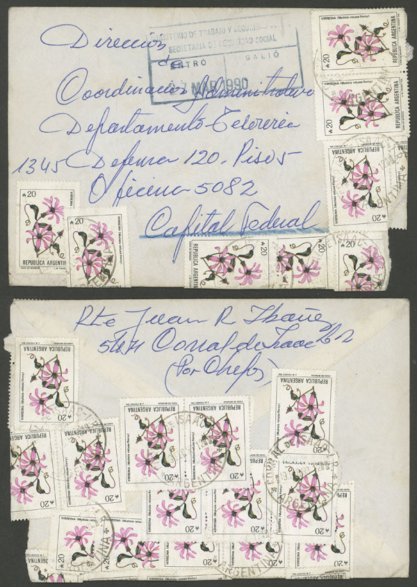 Lot 1615 - Argentina postal history - Guillermo Jalil - Philatino Auction # 2418 ARGENTINA: General auction with very low starts, including many rarities! Lot 1615 - Argentina postal history - Guillermo Jalil - Philatino Auction # 2418 ARGENTINA: General auction with very low starts, including many rarities!