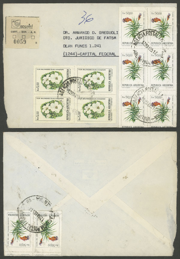 Lot 1603 - Argentina postal history - Guillermo Jalil - Philatino Auction # 2418 ARGENTINA: General auction with very low starts, including many rarities! Lot 1603 - Argentina postal history - Guillermo Jalil - Philatino Auction # 2418 ARGENTINA: General auction with very low starts, including many rarities!