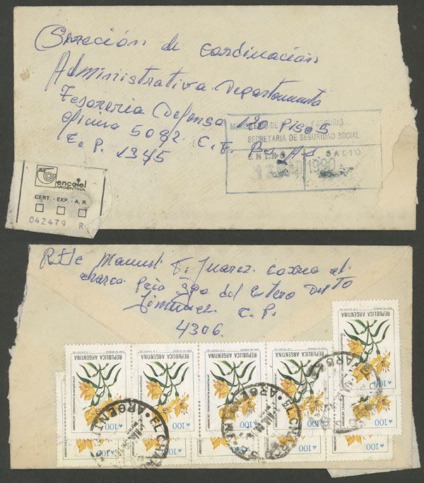 Lot 1619 - Argentina postal history - Guillermo Jalil - Philatino Auction # 2418 ARGENTINA: General auction with very low starts, including many rarities! Lot 1619 - Argentina postal history - Guillermo Jalil - Philatino Auction # 2418 ARGENTINA: General auction with very low starts, including many rarities!