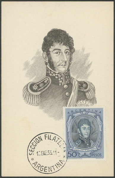 Lot 757 - Argentina general issues -  Guillermo Jalil - Philatino Auction # 2418 ARGENTINA: General auction with very low starts, including many rarities!