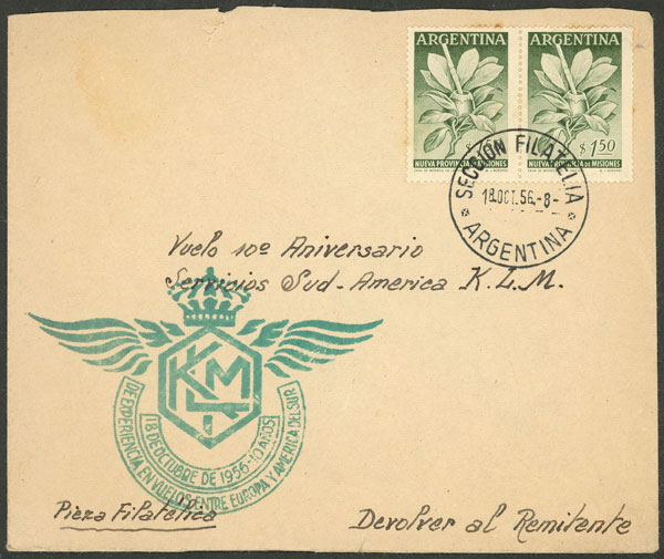 Lot 1570 - Argentina postal history - Guillermo Jalil - Philatino Auction # 2418 ARGENTINA: General auction with very low starts, including many rarities! Lot 1570 - Argentina postal history - Guillermo Jalil - Philatino Auction # 2418 ARGENTINA: General auction with very low starts, including many rarities!