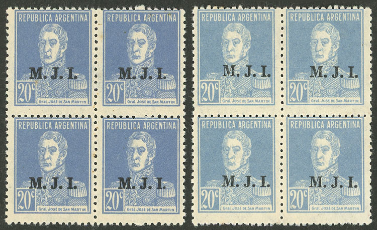 Lot 1358 - Argentina official stamps - Guillermo Jalil - Philatino Auction # 2418 ARGENTINA: General auction with very low starts, including many rarities! Lot 1358 - Argentina official stamps - Guillermo Jalil - Philatino Auction # 2418 ARGENTINA: General auction with very low starts, including many rarities!