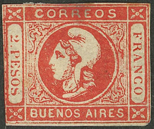 Lot 40 - Argentina cabecitas - Guillermo Jalil - Philatino Auction # 2418 ARGENTINA: General auction with very low starts, including many rarities! Lot 40 - Argentina cabecitas - Guillermo Jalil - Philatino Auction # 2418 ARGENTINA: General auction with very low starts, including many rarities!