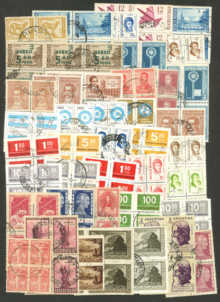 Lot 1678 - Argentina lots - Guillermo Jalil - Philatino Auction # 2418 ARGENTINA: General auction with very low starts, including many rarities! Lot 1678 - Argentina lots - Guillermo Jalil - Philatino Auction # 2418 ARGENTINA: General auction with very low starts, including many rarities!