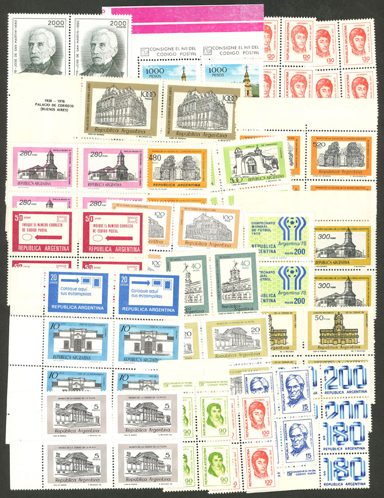 Lot 1709 - Argentina lots - Guillermo Jalil - Philatino Auction # 2418 ARGENTINA: General auction with very low starts, including many rarities! Lot 1709 - Argentina lots - Guillermo Jalil - Philatino Auction # 2418 ARGENTINA: General auction with very low starts, including many rarities!