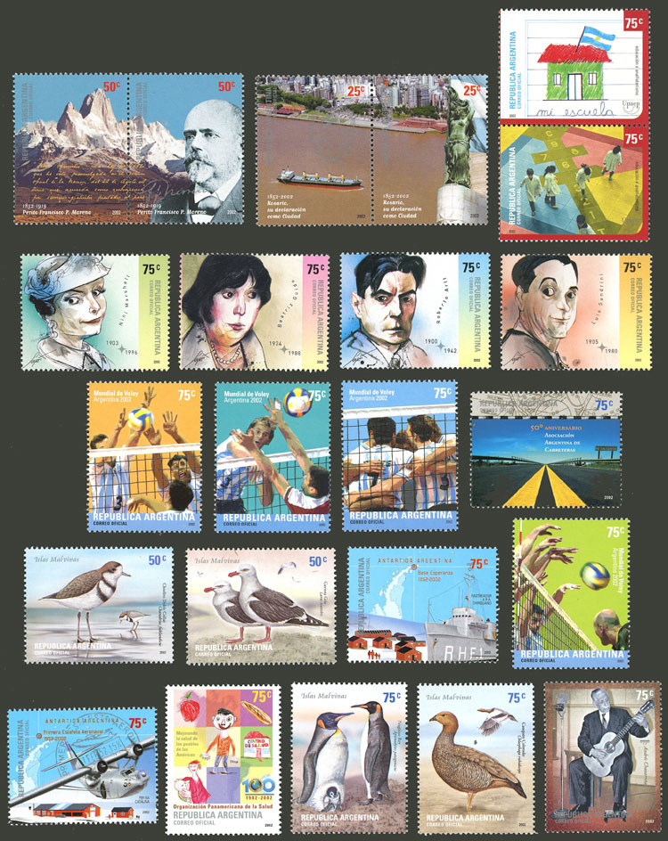Lot 1122 - Argentina general issues -  Guillermo Jalil - Philatino Auction # 2418 ARGENTINA: General auction with very low starts, including many rarities!
